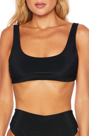 Beach Riot Peyton Ribbed Bikini Top in Black at Nordstrom, Size X-Small
