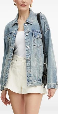 A|X Armani Exchange Giacca denim con bottoni - Blu