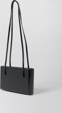 Toteme mini shoulder bag glossy finish straps