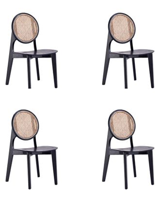 Manhattan Comfort Set of 4 Versailles Dining Chairs