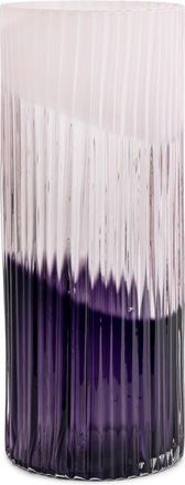 Kosta Boda Pliss Glass Vase in Pink/aubergine at Nordstrom