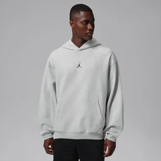 Nike Jordan Mens Jordan Sport Hoop Fleece Pullover Hoodie in Grey | IM7551-050