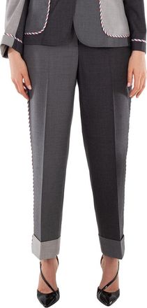 Thom Browne Two-Tone Straight Trousers
