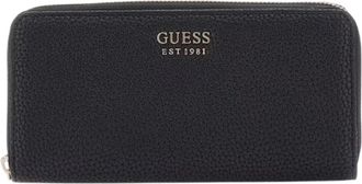 Guess Brenton Wallet - Dames - Portefeuilles - Zwart - ONE Size - Leer - Accessoires
