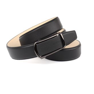 Anthoni Crown Lederg&uuml;rtel ANTHONI CROWN, Herren, Gr. 11,5, schwarz, Rindsleder, unifarben, G&uuml;rtel Lederg&uuml;rtel, bombiert, helle R&uuml;ckseite