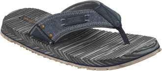 Skechers Quill Textiel Heren Marineblauwe Slippers