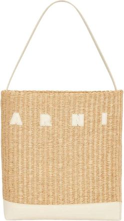 Marni Bolso Hobo Museo Mediano - Bags - Mujer - Beige - ONE SIZE