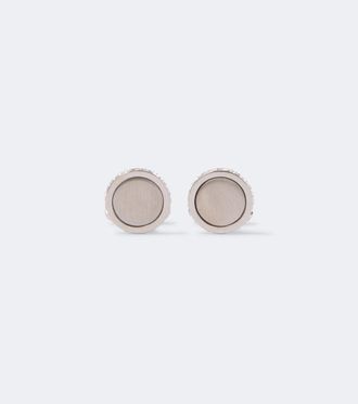 Giorgio Armani Silver cufflinks with crystals
