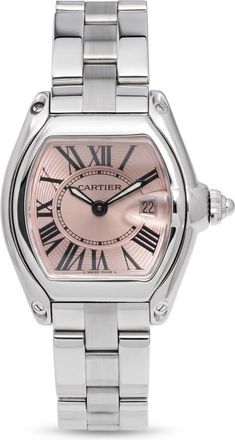 Cartier Pre-owned Cartier Roadster Quartz Pink Dial Ladies Watch 2675