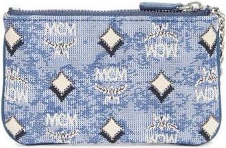 MCM Aren Monogram Wallet in Blue at Nordstrom Rack