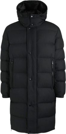 HUGO BOSS Heren, Mantels, Zwart, Maat: XL Poliester