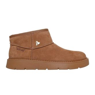 Skechers Comfortabele su&egrave;de enkellaarsjes voor dames (Kastanje)