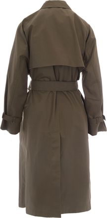 Max Mara Womens Trench Coat Taupe Cotton & Raincoats