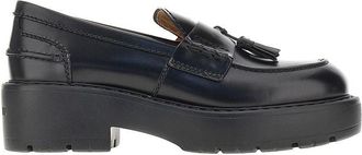 Miu Miu Spazzolato leather loafers with tassels Woman 36