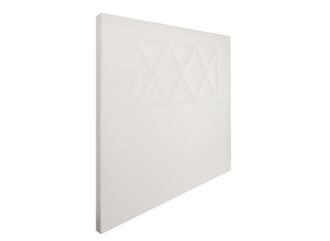 HOGAR 24 Cabecero ares tapizado en polipiel blanco, 110x110x5cm