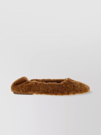 Dries Van Noten fur ballerina shoes