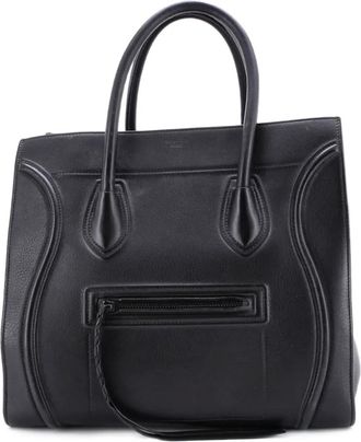 Celine Phantom Bag Grainy Leather Medium tote bag - Zwart