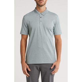 Theory Short Sleeve Polo in Balsam Green/white at Nordstrom Rack, Size Xx-Large