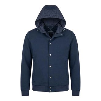 H&egrave;SKIMO Bomber Pett. Cappuccio Interlock - - Jackets - Uomo - Blu - M
