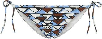 Prada MultiColor Printed Nylon Bikini Bottom