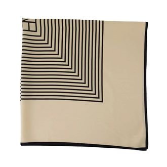 Toteme Accessoires, Dames, Veelkleurig, ONE Size, Centered Monogram Scarf