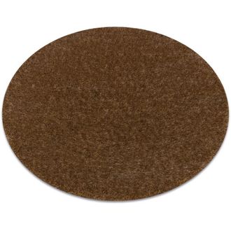 RugsX Rugsx - Alfombra Buenos Circulo 6650 Shaggy Liso, De Un Solo Color Beige Beige Circulo 120 Cm