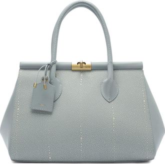 Arezzo Large Morgan Leather Tote in Glacier Blue at Nordstrom