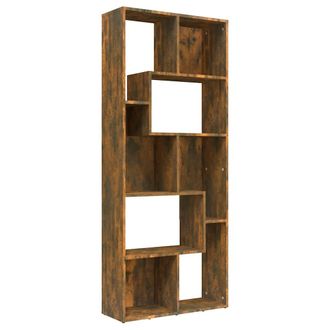 vidaXL Vidaxl - Estanter&iacute;a Madera Contrachapada Color Roble Ahumado 67x24x161cm