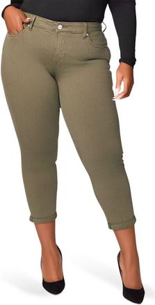 Slink Jeans Boyfriend Jeans in Evergreen at Nordstrom, Size 18W