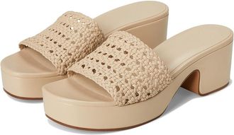 Vince Margo Womens Shoes Birchsand Woven Leather : 7.5 M