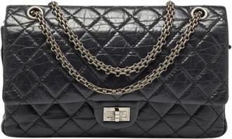 Chanel Pre-owned Leather chanel-bags - Dames - Vintage Schoudertas - Zwart - ONE Size - Leer - Vintage