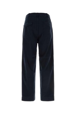 Nanam&iacute;ca Mens Midnight Blue Twill Pant Navy Exterior: Cotton Silk Pantaloni Trousers
