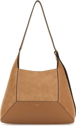 Jimmy Choo London Brown Diamond Medium Shoulder Bag