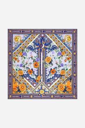 Camilla Womens Large Square Scarf In Luscious In Lisbon
