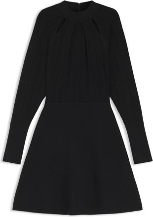 BOSS Skater-style dress with lace-stitch detailing