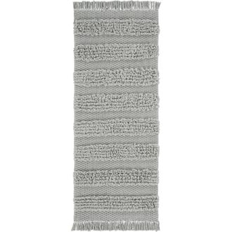 VCNY Home Savannah Cotton Fringe Indoor Runner in Grey at Nordstrom Rack