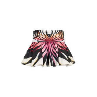 Roberto Cavalli Ray Of Paradise Print Mini Skirt - female - Roberto Cavalli - Short Skirts - Multicolor - XS - Skirts