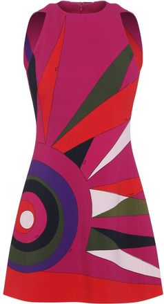 Pucci Multicolor Cady Mini Dress-Donna