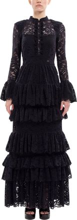 Saiid Kobeisy Ruffled Lace Long Dress