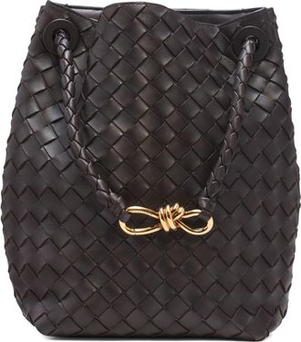 Bottega Veneta Small Andiamo Intrecciato Leather Bucket Bag in Fondant-M Brass-Fond at Nordstrom