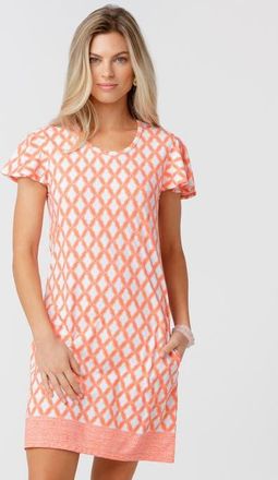 Cabana Life Short Sleeve Shift Dress in Oasis at Nordstrom, Size X-Small