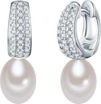 Lulu & Jane Womens Earrings Sterling Silver - One Size