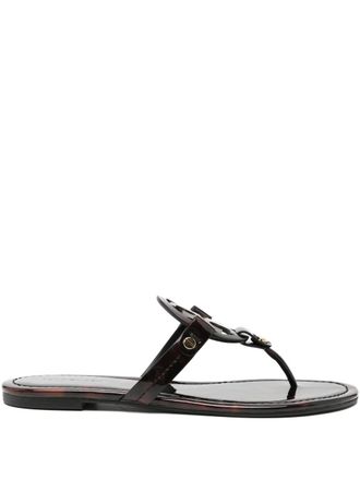 Tory Burch logo sandals - Brown