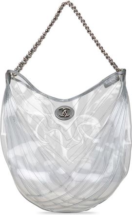 Chanel 2018 PVC Droplet hobo bag - women - PVC - One Size - White