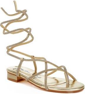 London Rag Babbity Embellished Gladiator Sandal in Gold at Nordstrom Rack, Size 10