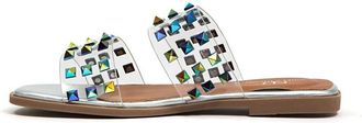 Ninety Union Womens Bloom Slide Sandal In Silver