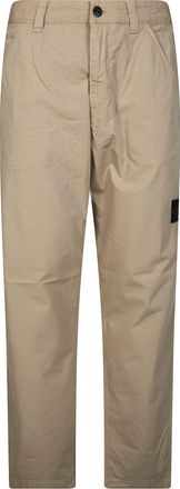 Stone Island Straight Leg Compass Patch Pants