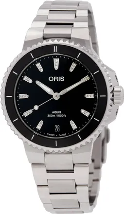 Oris Aquis Date Diamonds Automatic Black Dial Watch 01 733 7792 4194-07 8 19 05P