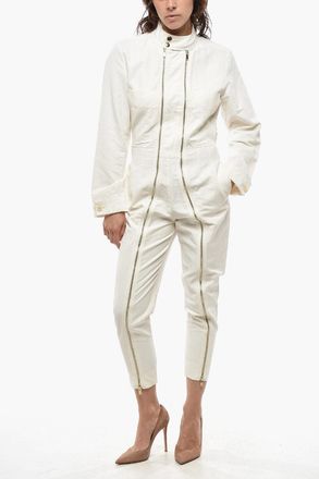 Stella McCartney Jumpsuit ALMA ALL IN ONE in Misto Lino con Doppio Taschino Stella McCartney