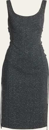 Alexander McQueen Sleeveless Laced Sheath Dress